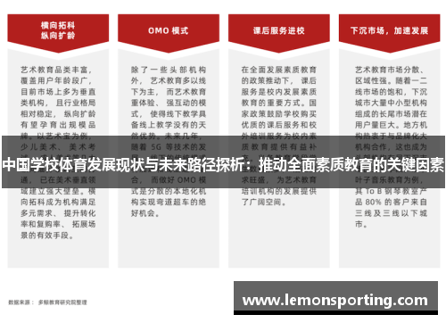 中国学校体育发展现状与未来路径探析：推动全面素质教育的关键因素